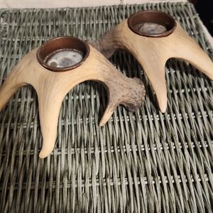 Rustic Antler Candle Holders